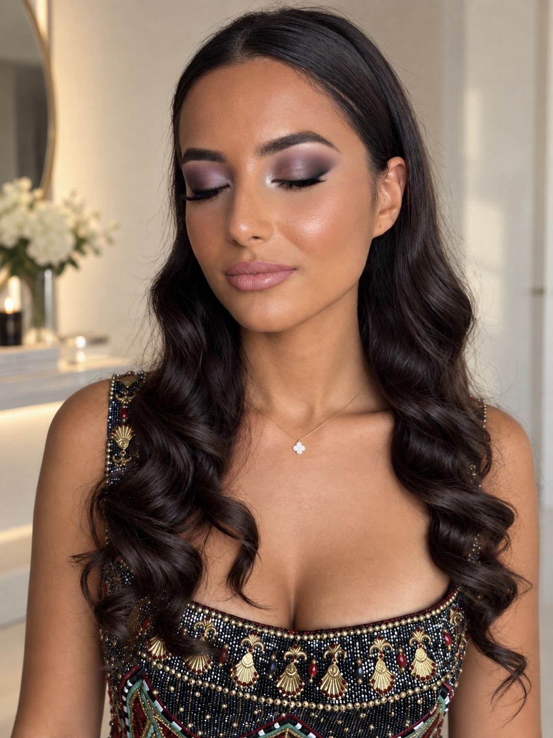 Professional on-set makeup